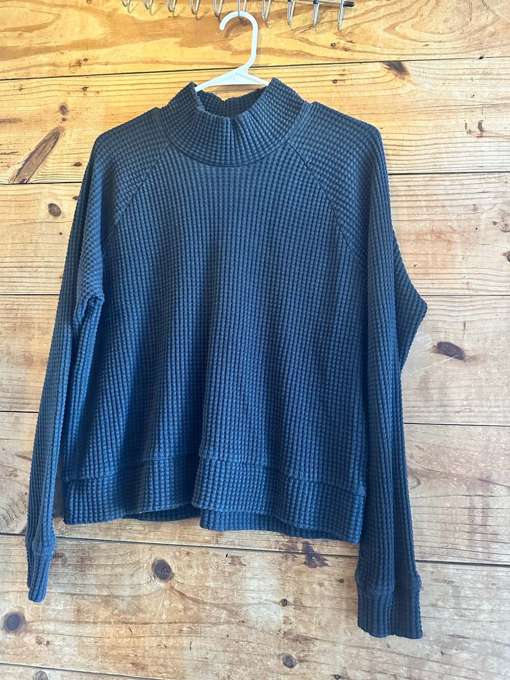 The North Face Waffle Mock Neck Sweater